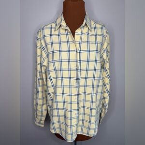 Cambridge Dry Goods Cotton Button Down Long Sleeve Shirt Size 10